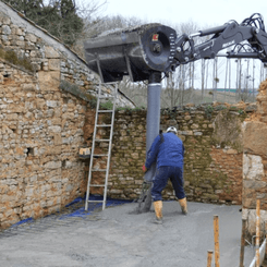 Matériel de ferme - Bétonnière - Malaxeurs - Godet malaxeur à béton TURBOMIX