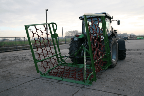 Entretien - Herse prairie - Herse émousseuse de prairie à chainons 6m 1 vérin