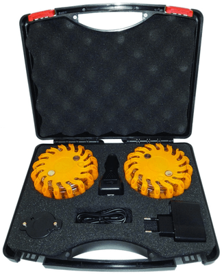 Eclairage, signalisation - Gyrophares - Malette de 2 balises magnétiques