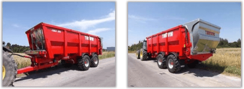 Transport - Remorques agraires - Benne à fond poussant COBALT