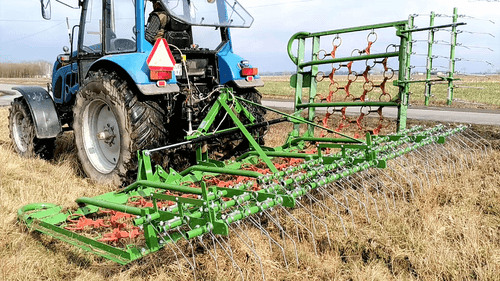 Entretien - Herse prairie, herse étrille - Herse émousseuse de prairie à chainons