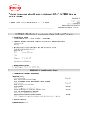 Consommables atelier - Nettoyants - Nettoyant tableau de bord