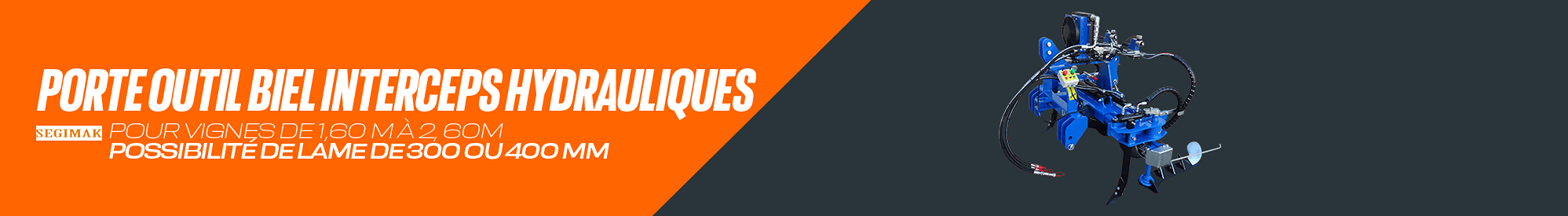 Porte outils BIEL avec interceps hydrauliques